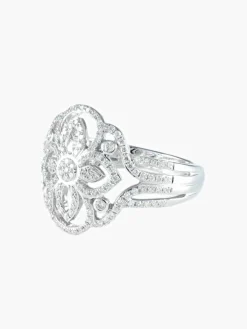 Bague Ajourée Diamants