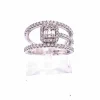 Bague ajourée illusion Diamants