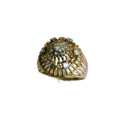 Bague ajourée Or rose & diamants