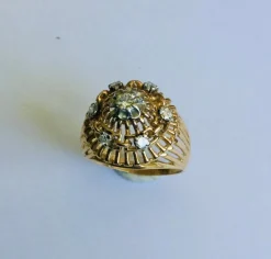 Bague ajourée Or rose & diamants