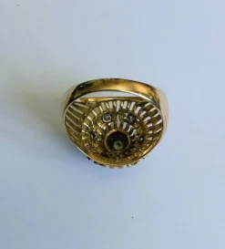 Bague ajourée Or rose & diamants