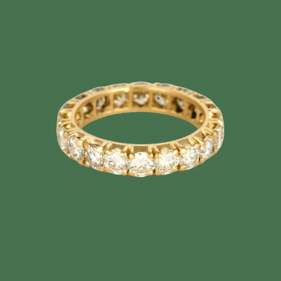 BAGUE ALLIANCE AMERICAINE OR JAUNE
