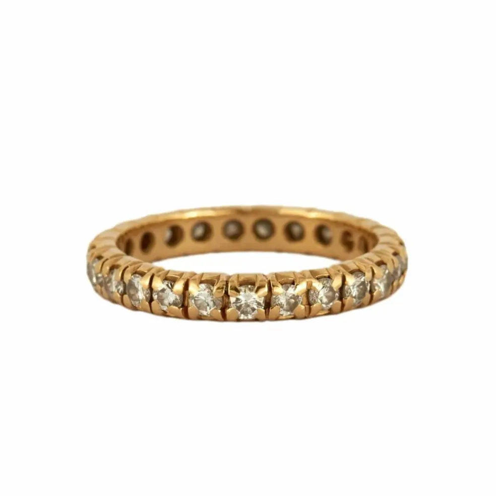 BAGUE ALLIANCE AMERICAINE DIAMANTS