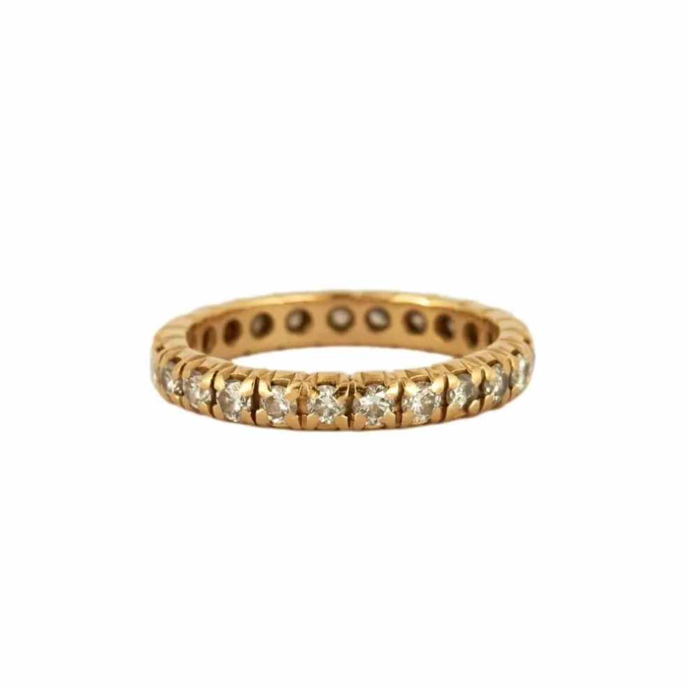 BAGUE ALLIANCE AMERICAINE DIAMANTS