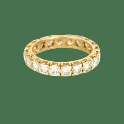 BAGUE ALLIANCE AMERICAINE OR JAUNE