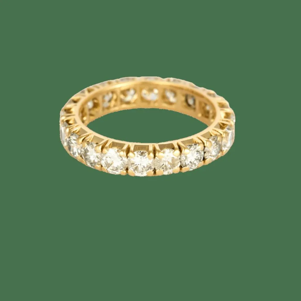 BAGUE ALLIANCE AMERICAINE OR JAUNE