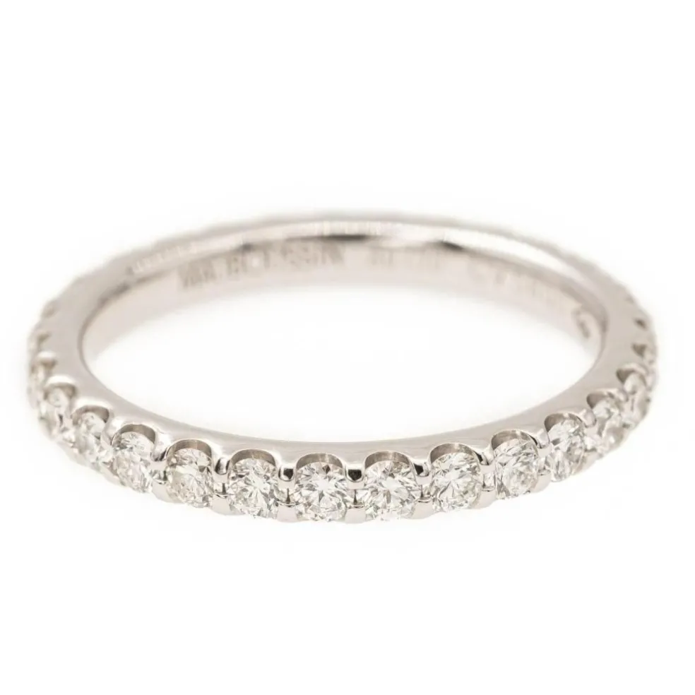 Bague Alliance américaine Or blanc Diamant