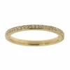 Bague alliance américaine or jaune diamants