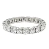 Bague Alliance américaine Or blanc Diamant