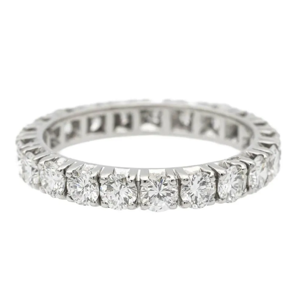 Bague Alliance américaine Or blanc Diamant