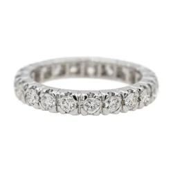 Bague Alliance américaine Or blanc Diamant