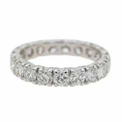 Bague Alliance américaine Platine Diamant