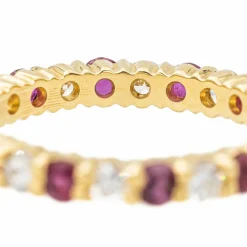 Bague Alliance américaine Or jaune Diamant
