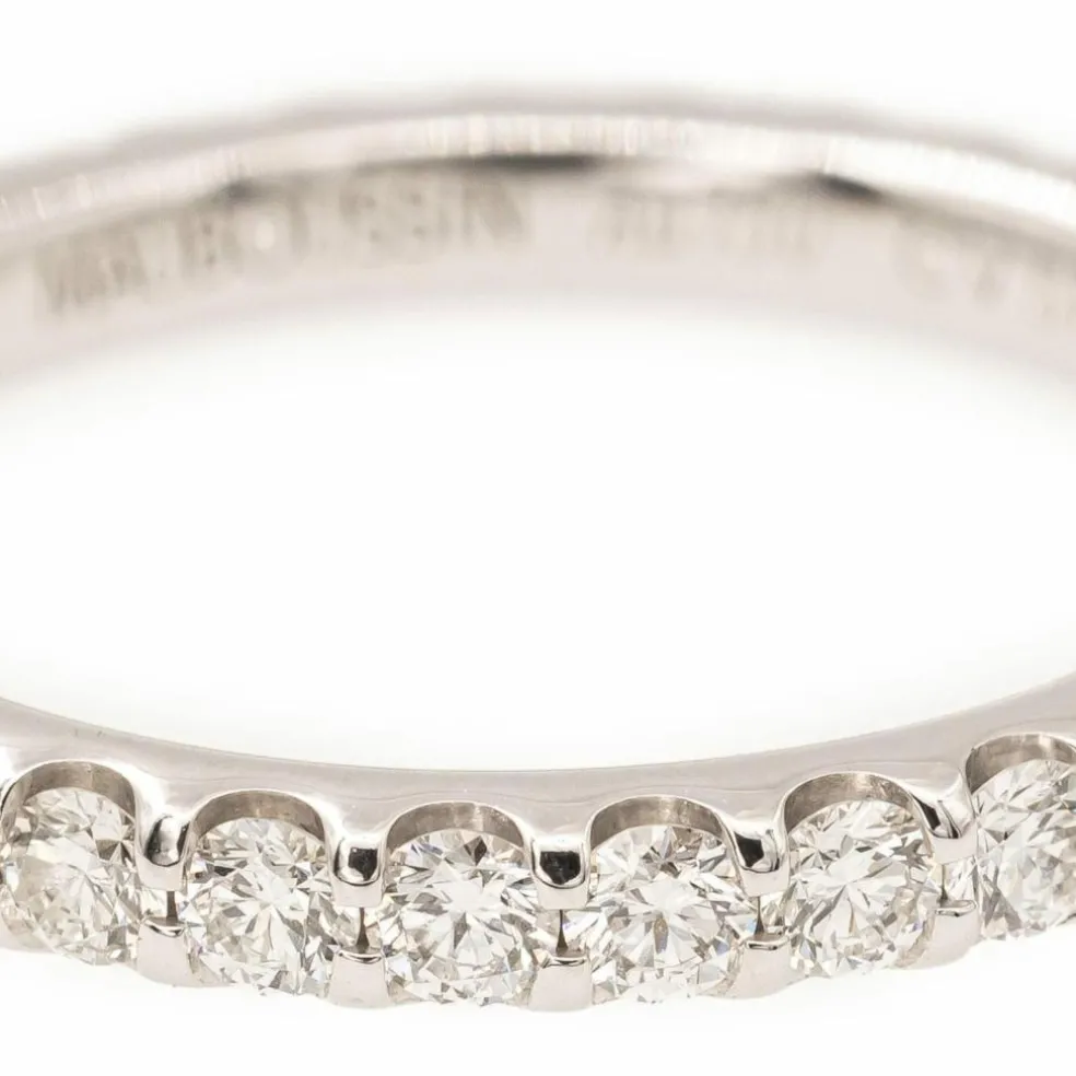 Bague Alliance américaine Or blanc Diamant