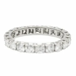 Bague Alliance américaine Or blanc Diamant