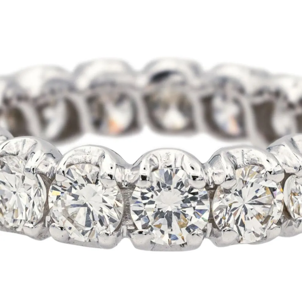 Bague Alliance américaine Or blanc Diamant
