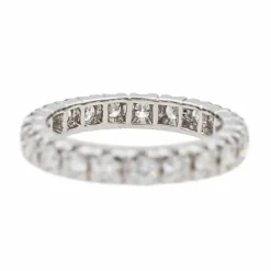 Bague Alliance américaine Or blanc Diamant