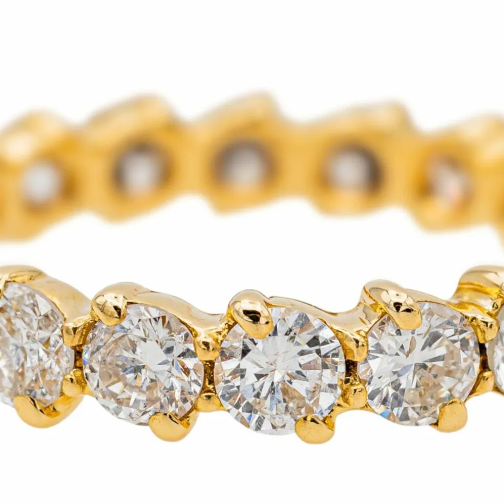 Bague Alliance américaine Or jaune Diamant