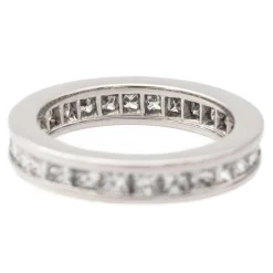 Bague Alliance américaine or blanc Diamant