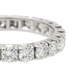 Bague Alliance américaine Or blanc Diamant