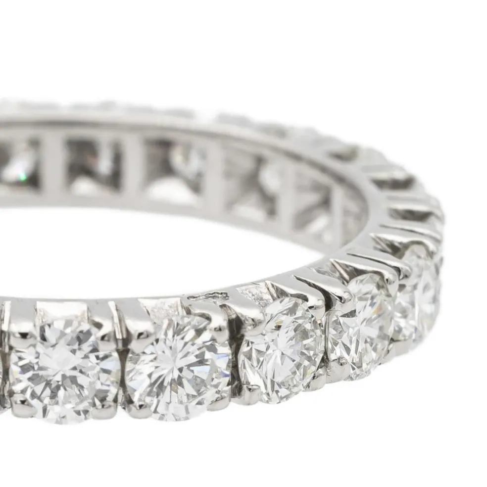 Bague Alliance américaine Or blanc Diamant