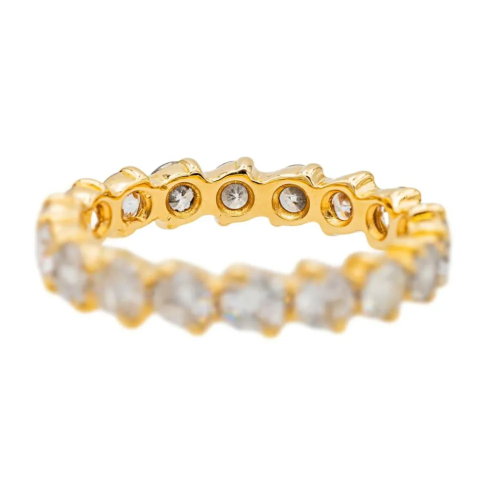 Bague Alliance américaine Or jaune Diamant