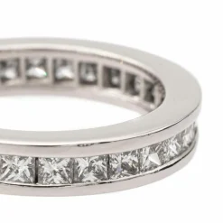 Bague Alliance américaine or blanc Diamant