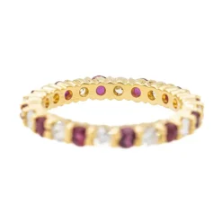 Bague Alliance américaine Or jaune Diamant
