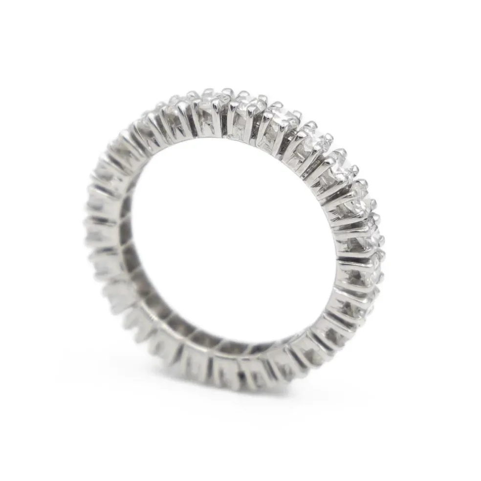 Bague Alliance américaine Or blanc Diamant