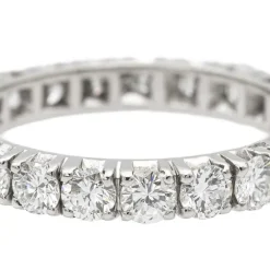 Bague Alliance américaine Or blanc Diamant