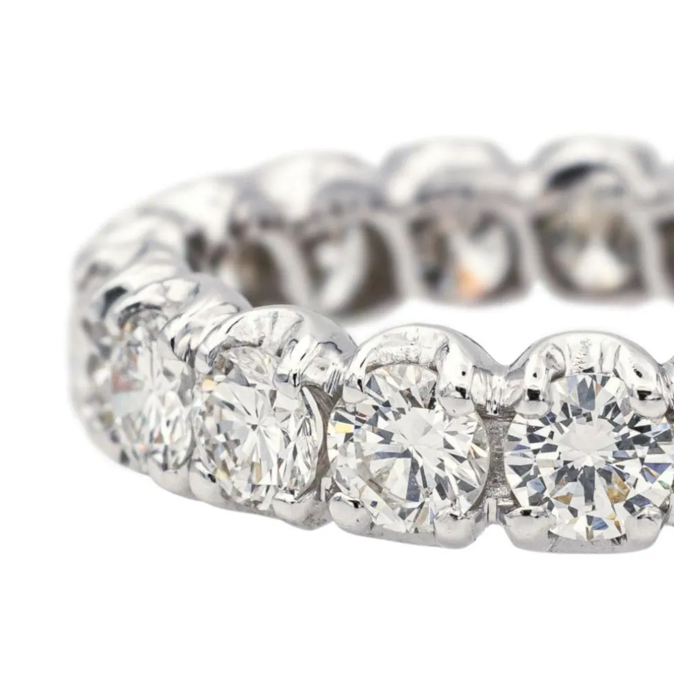 Bague Alliance américaine Or blanc Diamant