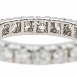 Bague Alliance américaine Or blanc Diamant