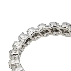 Bague Alliance américaine Or blanc Diamant