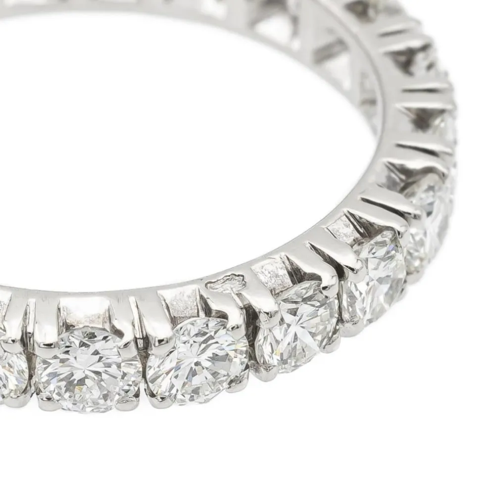 Bague Alliance américaine Or blanc Diamant