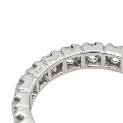 Bague Alliance américaine Or blanc Diamant