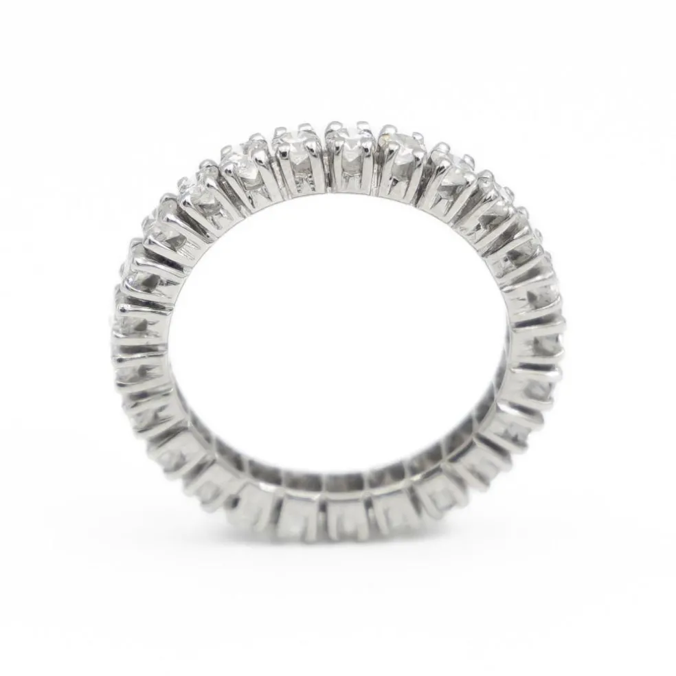 Bague Alliance américaine Or blanc Diamant