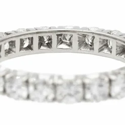 Bague Alliance américaine Or blanc Diamant