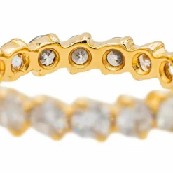 Bague Alliance américaine Or jaune Diamant