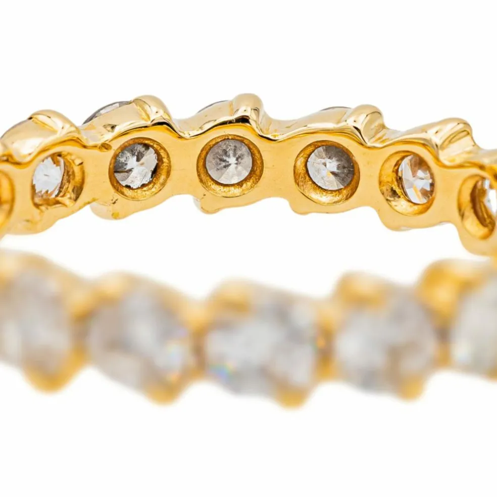 Bague Alliance américaine Or jaune Diamant