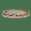 Bague alliance en Or blanc & diamants