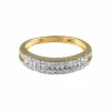 BAGUE ALLIANCE OR & DIAMANTS