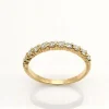 Bague Alliance or & diamants
