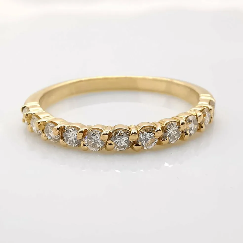 Bague Alliance or & diamants