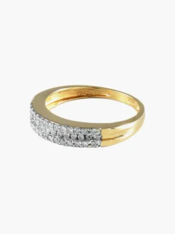 BAGUE ALLIANCE OR & DIAMANTS