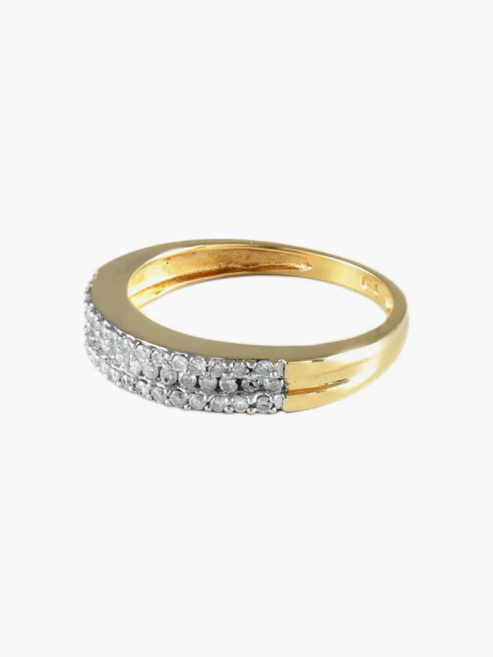 BAGUE ALLIANCE OR & DIAMANTS