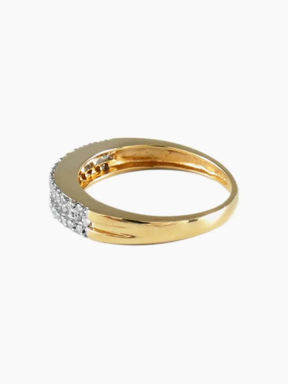 BAGUE ALLIANCE OR & DIAMANTS