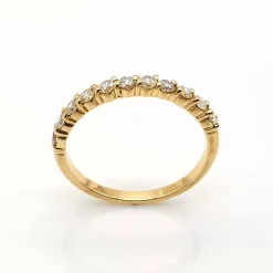 Bague Alliance or & diamants