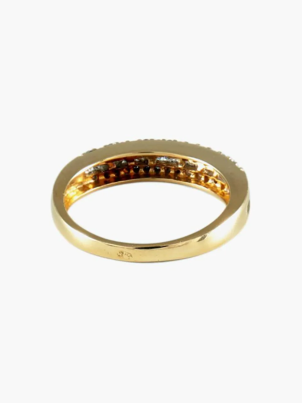 BAGUE ALLIANCE OR & DIAMANTS