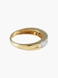 BAGUE ALLIANCE OR & DIAMANTS