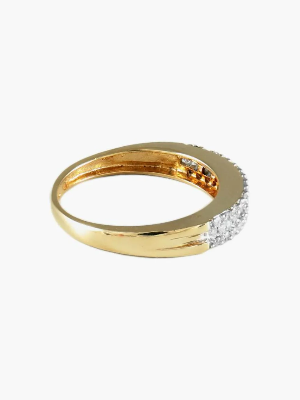 BAGUE ALLIANCE OR & DIAMANTS